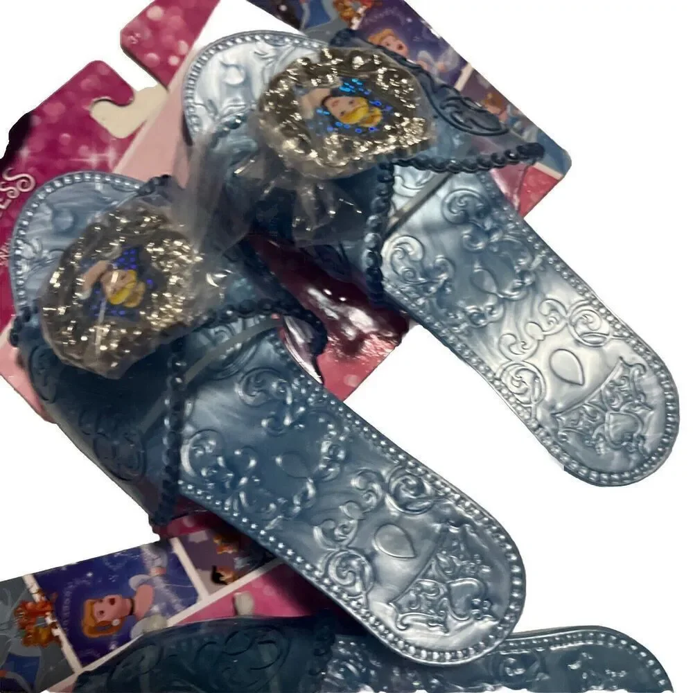 Disney Princess Cinderella Magic Slipper Costume High Heel Shoes Blue 3+ age